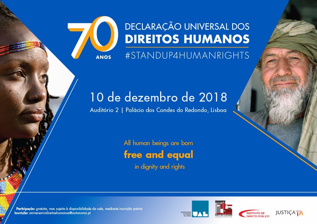 70 Anos da Declaração Universal dos Direitos Humanos | 10 de Dezembro | 17h | Auditório 2 1